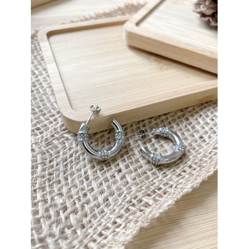 Boucles d'oreilles acier inoxydable E190