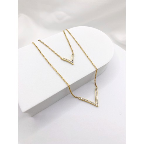 Collier acier inoxydable femme N071
