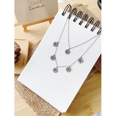 Collier acier inoxydable femme N074