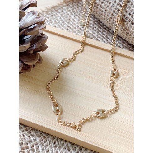 Collier acier inoxydable femme N077