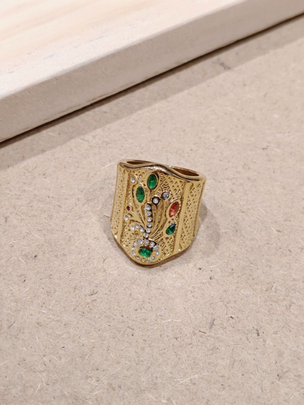 Bague en acier inoxydable R049