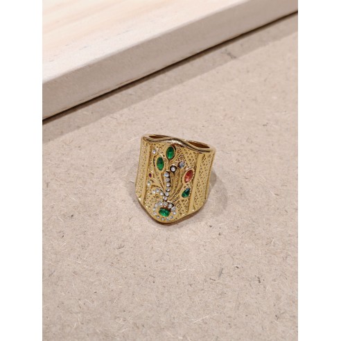 Bague en acier inoxydable R049