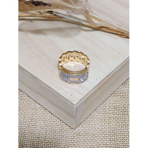 Bague en acier inoxydable R053