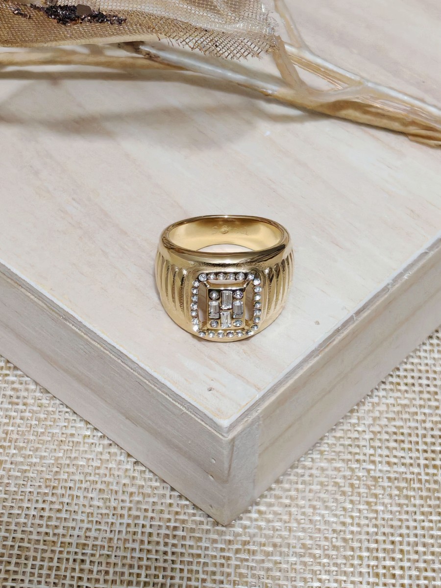 Bague en acier inoxydable R054