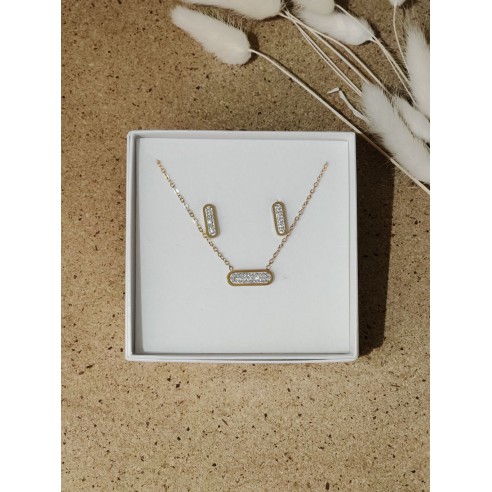 Coffret bijoux en acier inoxydable C035
