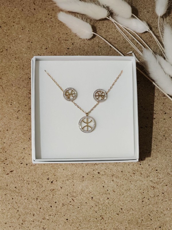 Coffret bijoux en acier inoxydable C038