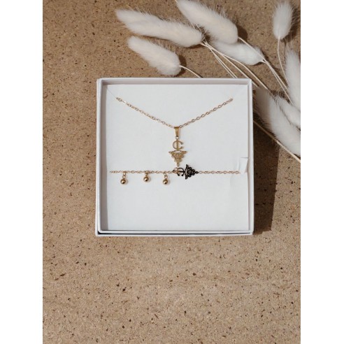 Coffret bijoux en acier inoxydable C040