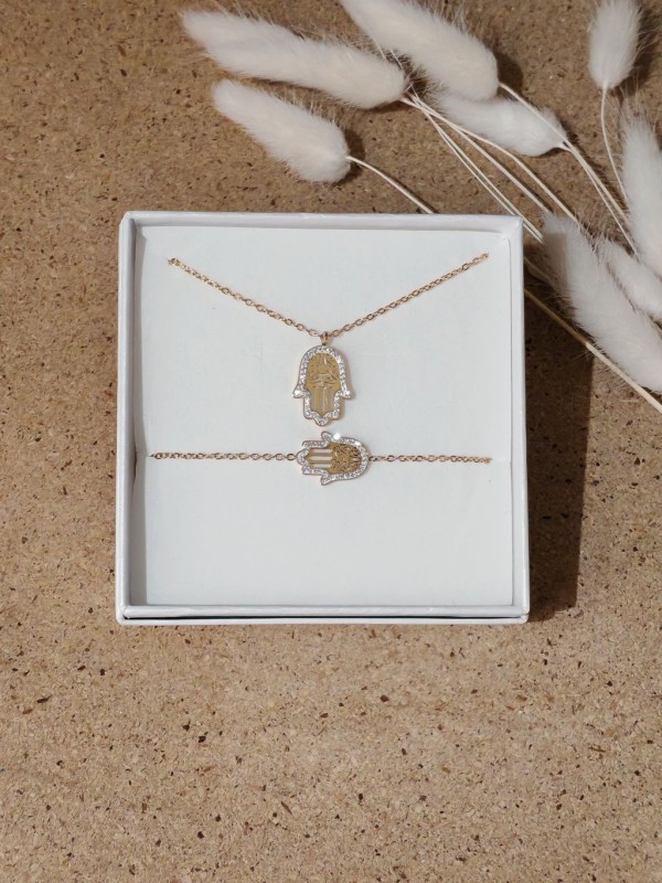 Coffret bijoux en acier inoxydable C046