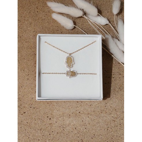 Coffret bijoux en acier inoxydable C046