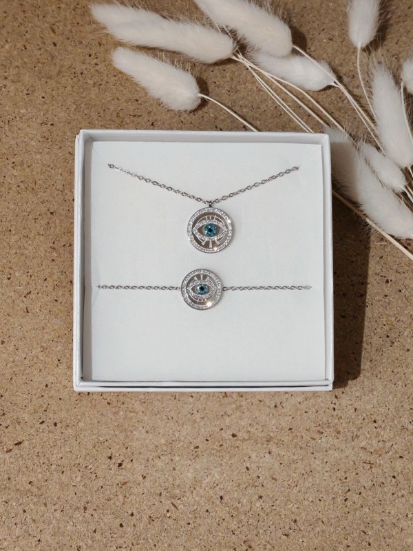 Coffret bijoux en acier inoxydable C047