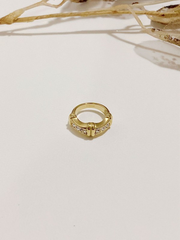 Bague en acier inoxydable R064
