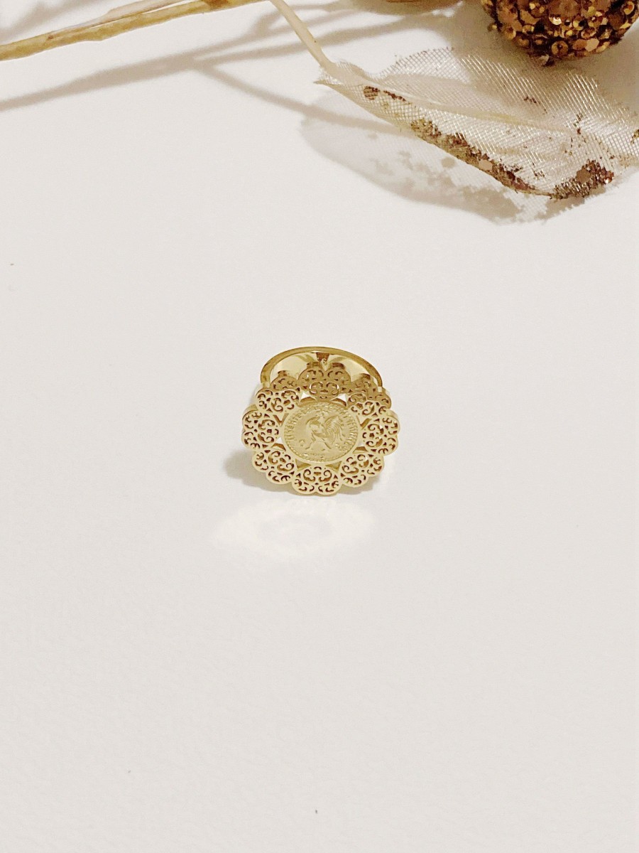 Bague en acier inoxydable R066