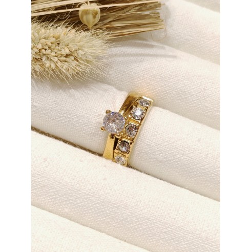 Bague en acier inoxydable R074