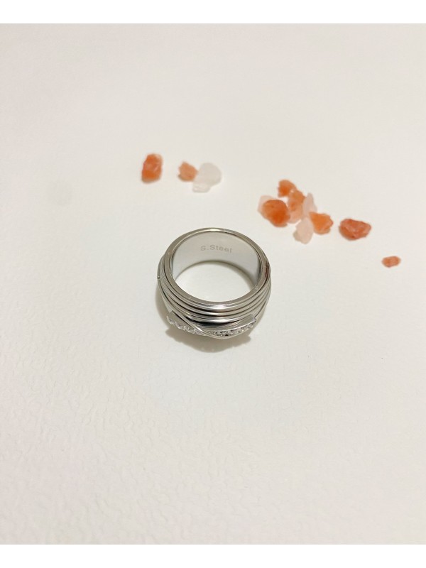 Bague en acier inoxydable R095