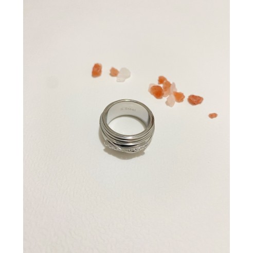 Bague en acier inoxydable R095