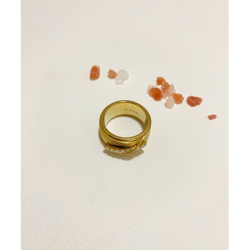 Bague en acier inoxydable R096