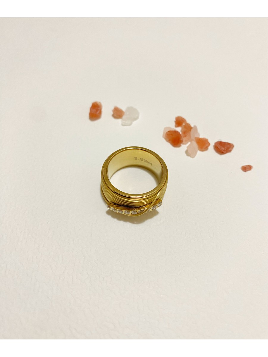 Bague en acier inoxydable R096