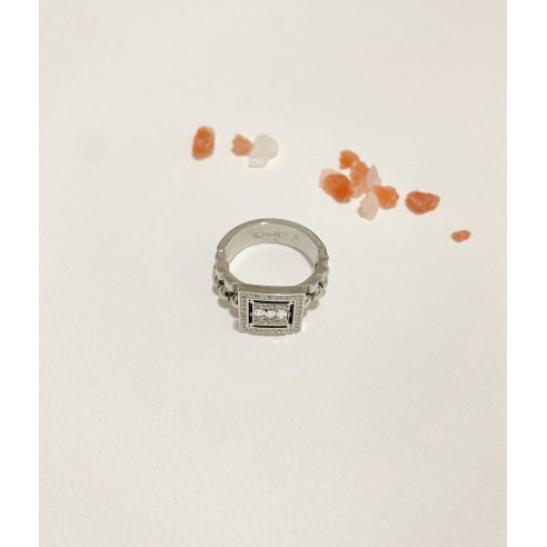 Bague en acier inoxydable R097