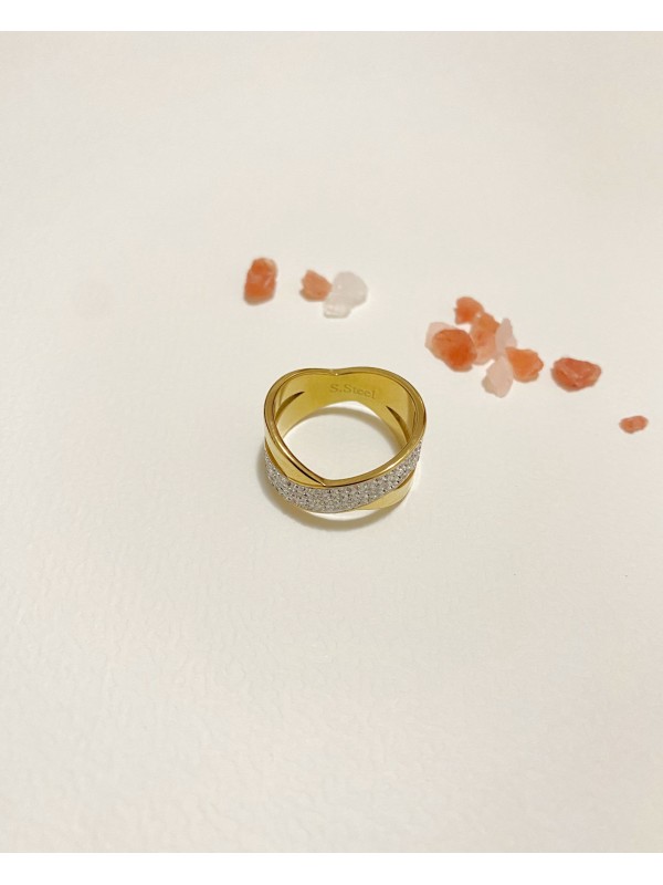Bague en acier inoxydable R098