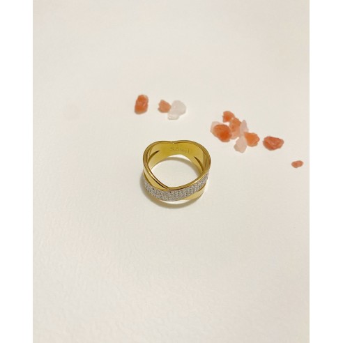 Bague en acier inoxydable R098