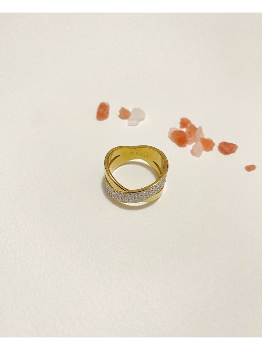 Bague en acier inoxydable R098