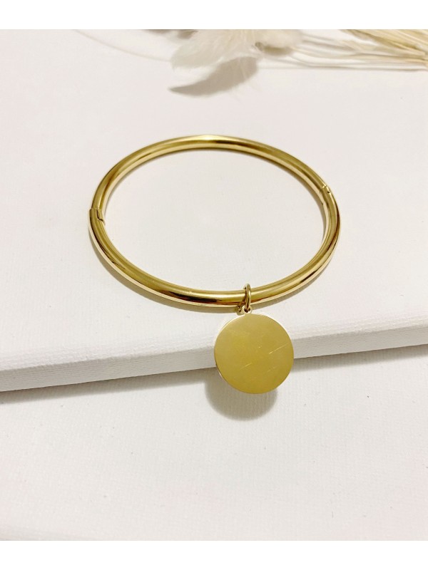 Bracelet jonc acier inoxydable J005