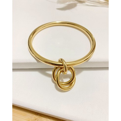 Bracelet jonc acier inoxydable J007
