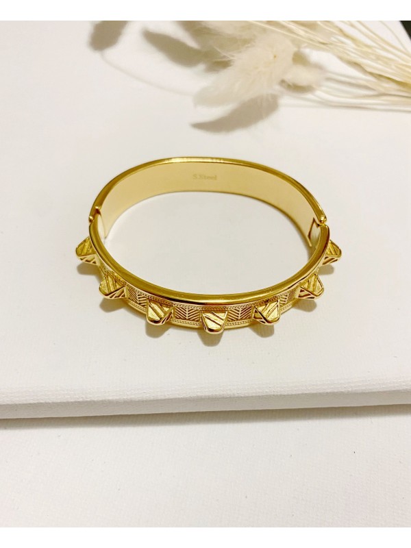 Bracelet jonc acier inoxydable J009