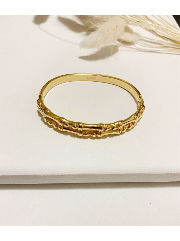 Bracelet jonc acier inoxydable J010