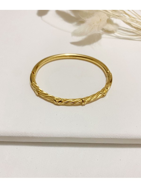 Bracelet jonc acier inoxydable J011