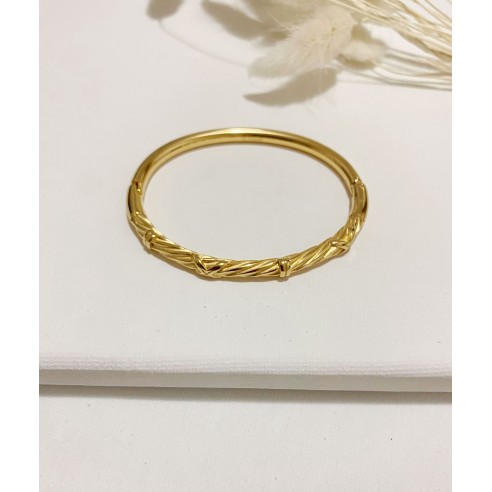 Bracelet jonc acier inoxydable J011