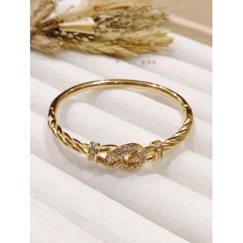 Bracelet jonc acier inoxydable J022