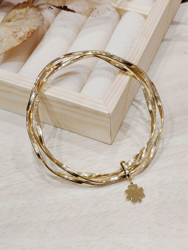 Bracelet jonc acier inoxydable J027