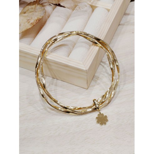 Bracelet jonc acier inoxydable J027