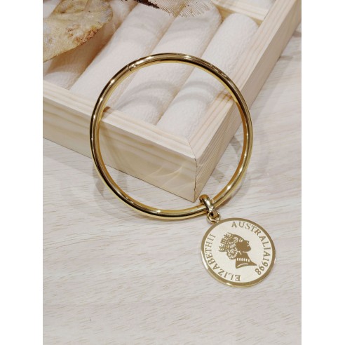 Bracelet jonc acier inoxydable J028