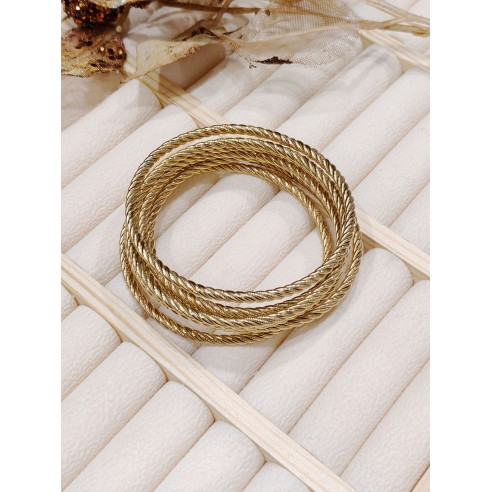 Lot de 7pcs bracelets en acier J030