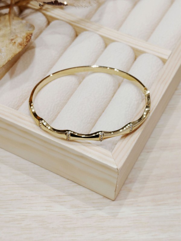 Bracelet jonc acier inoxydable J037