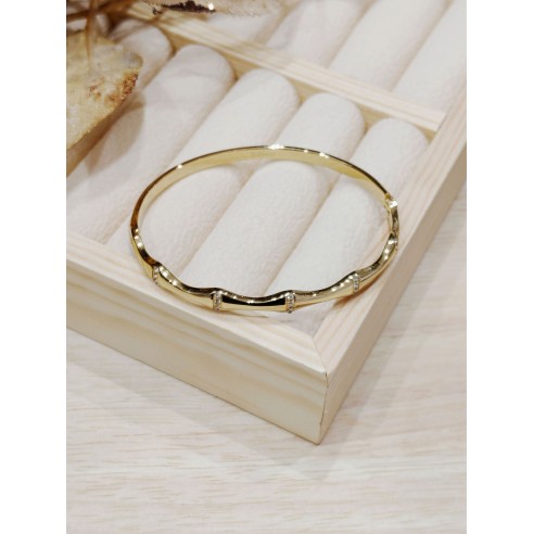 Bracelet jonc acier inoxydable J037