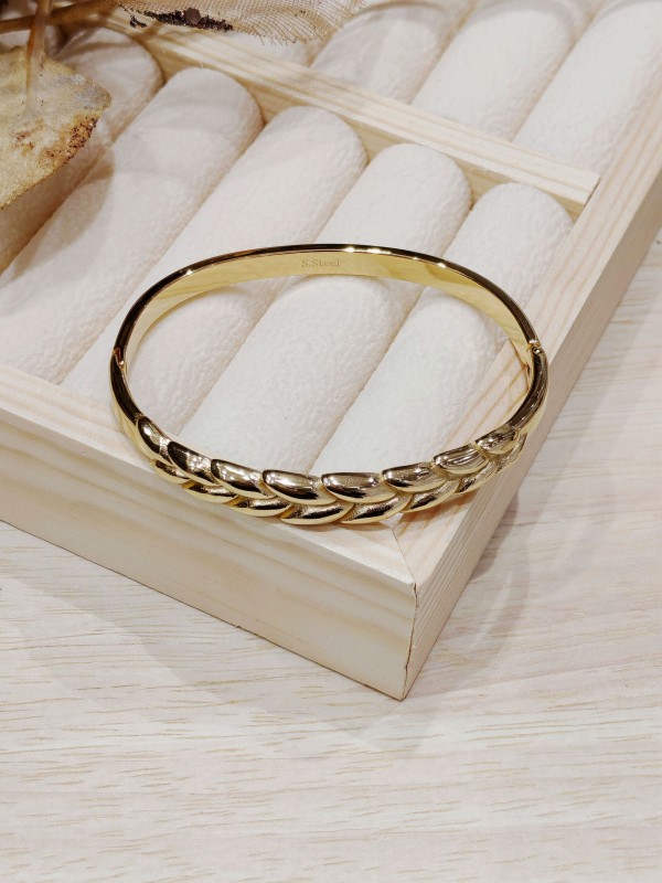 Bracelet jonc acier inoxydable J042