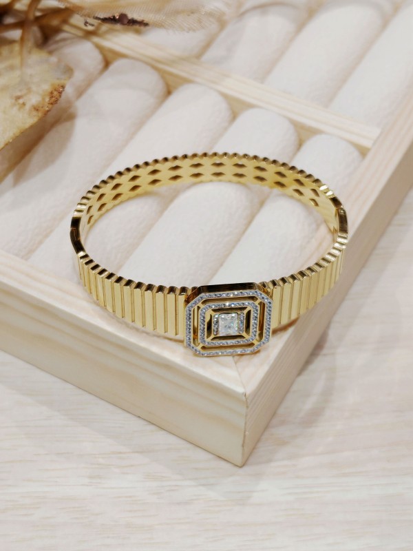 Bracelet jonc acier inoxydable J045