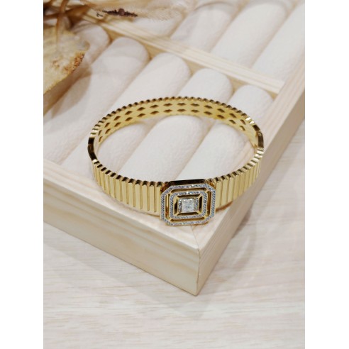 Bracelet jonc acier inoxydable J045