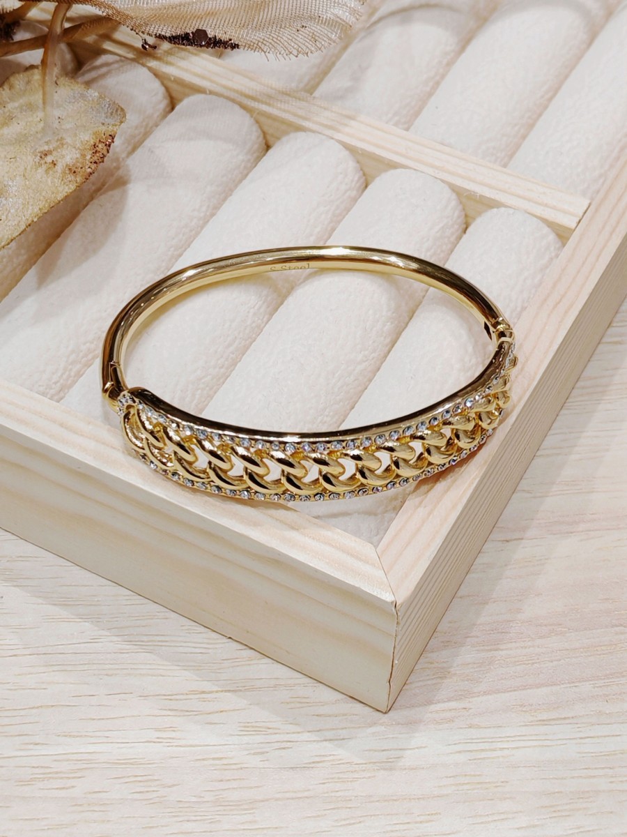 Bracelet jonc acier inoxydable J046