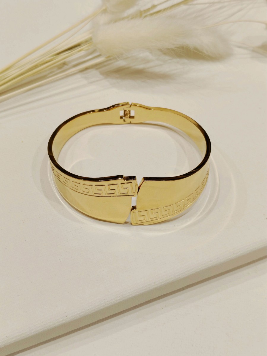 Bracelet jonc acier inoxydable J048