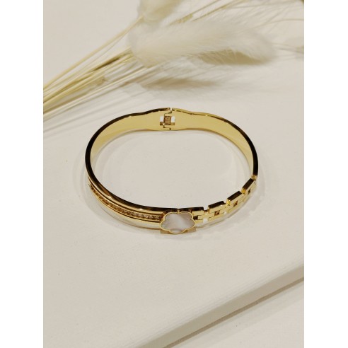 Bracelet jonc acier inoxydable J049
