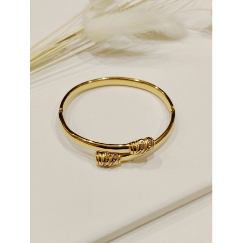 Bracelet jonc acier inoxydable J051