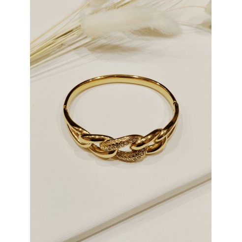 Bracelet jonc acier inoxydable J052