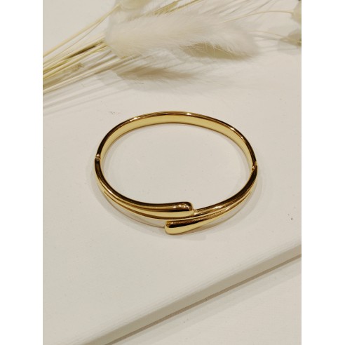 Bracelet jonc acier inoxydable J054