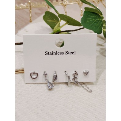 Lot de 3 boucles d'oreilles...