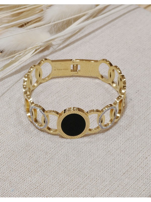 Bracelet jonc acier inoxydable J058