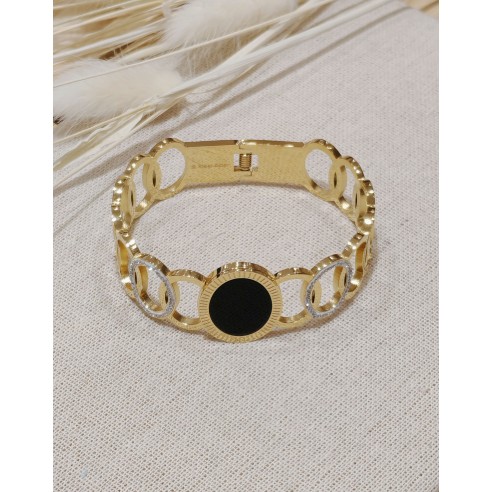 Bracelet jonc acier inoxydable J058